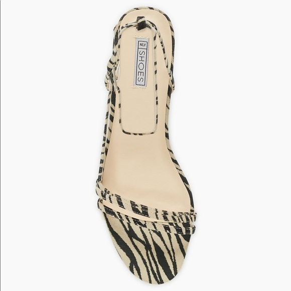 Tiger Striped Kitten Heel Sandals 7.5 Euro 38 - Picture 4 of 4